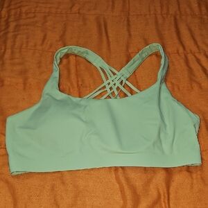 Lululemon FlexyFlex Strappy Yoga Bra, Pre-owned Sz Lg/xlg A/C Bra. Green